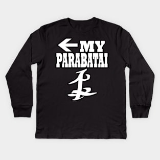 My Parabatai (left arrow) Kids Long Sleeve T-Shirt